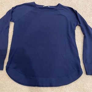 Like-new Beautiful Steccato Royal Blue Crewneck Sweater, Size Medium.